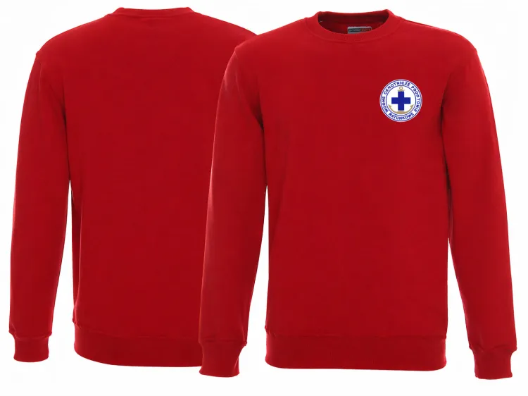 Czerwone swetry z logo ratunkowym.png