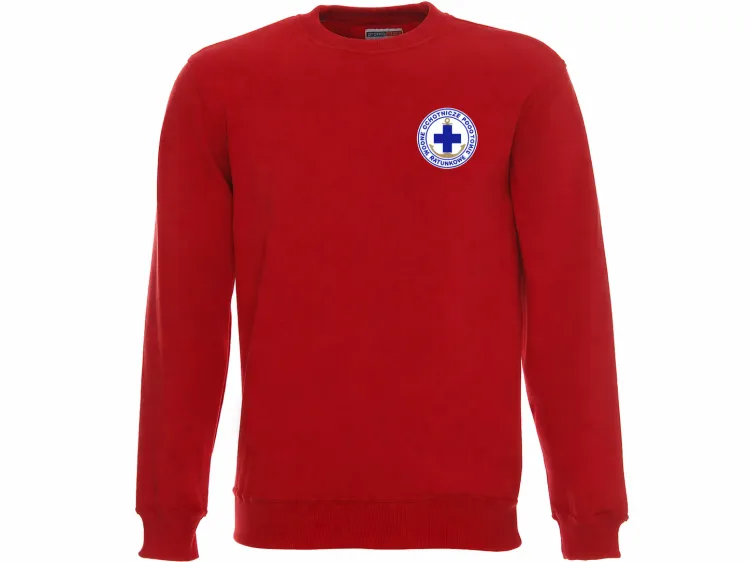 Czerwona bluza z logo i tekstem.png