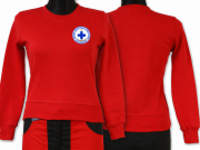Czerwony sweter z logo ratunkowym.png