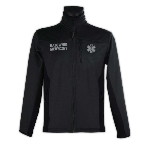 Bluza męska ratownicza STRONGSIDE North Wind czarna personalizowana