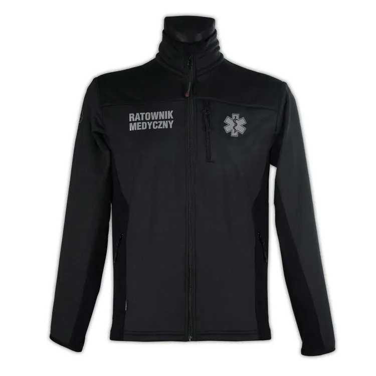 Bluza męska ratownicza STRONGSIDE North Wind czarna personalizowana