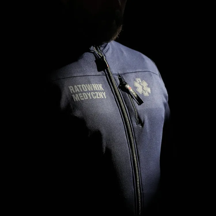 Bluza męska ratownicza STRONGSIDE North Wind granatowa personalizowana