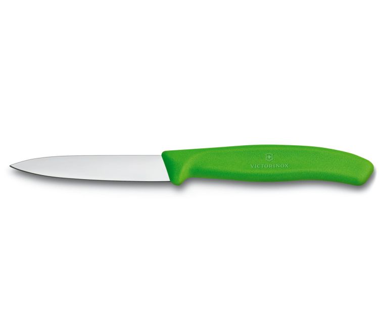 Nóż Victorinox do jarzyn, gładki, 8 cm, zielony