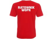 Koszulka męska RATOWNIK WOPR czerwona