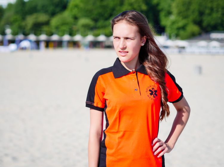 Koszulka Polo RATOWNIK męska FLUO