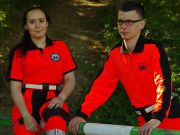 Koszulka Polo RATOWNIK męska FLUO