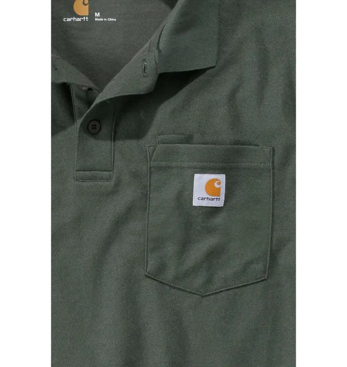 Koszulka Carhartt Polo Contractor's Work Pocket moss