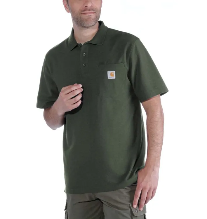 Koszulka Carhartt Polo Contractor's Work Pocket moss
