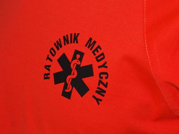 Koszulka ratownicza Polo FLUO męska FUNKCYJNA z długim rękawem