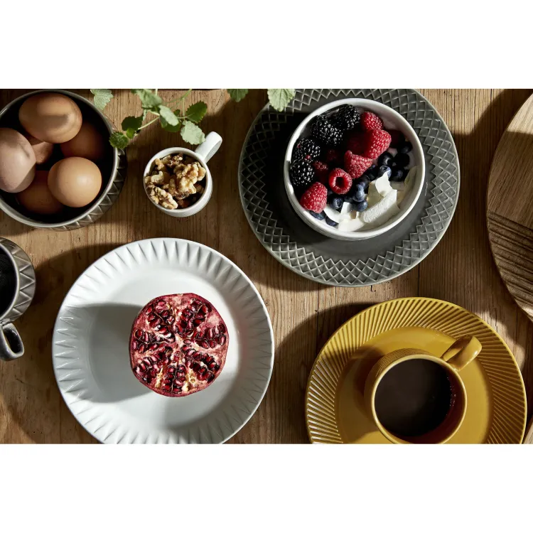 Talerz Sagaform Coffee żółty ceramika 20 cm