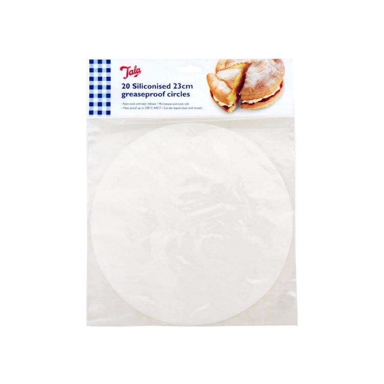 Papier do pieczenia silikonowany 20 szt. - koła / Tala