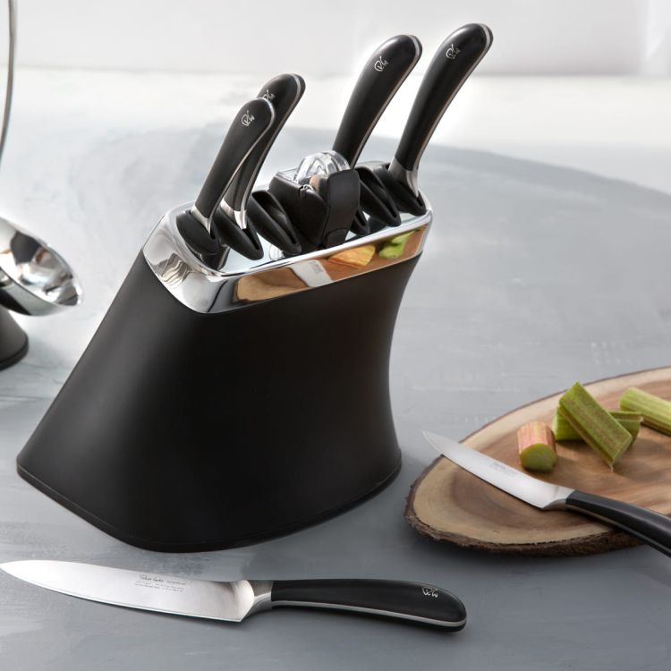 Zestaw noży SIGNATURE w bloku z ostrzałką 6 szt / Robert Welch