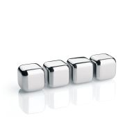 Stalowe Cilio Cool kostki chłodzace w pudełku, 4 szt., 2,5 x 2,5 x 2,5 cm