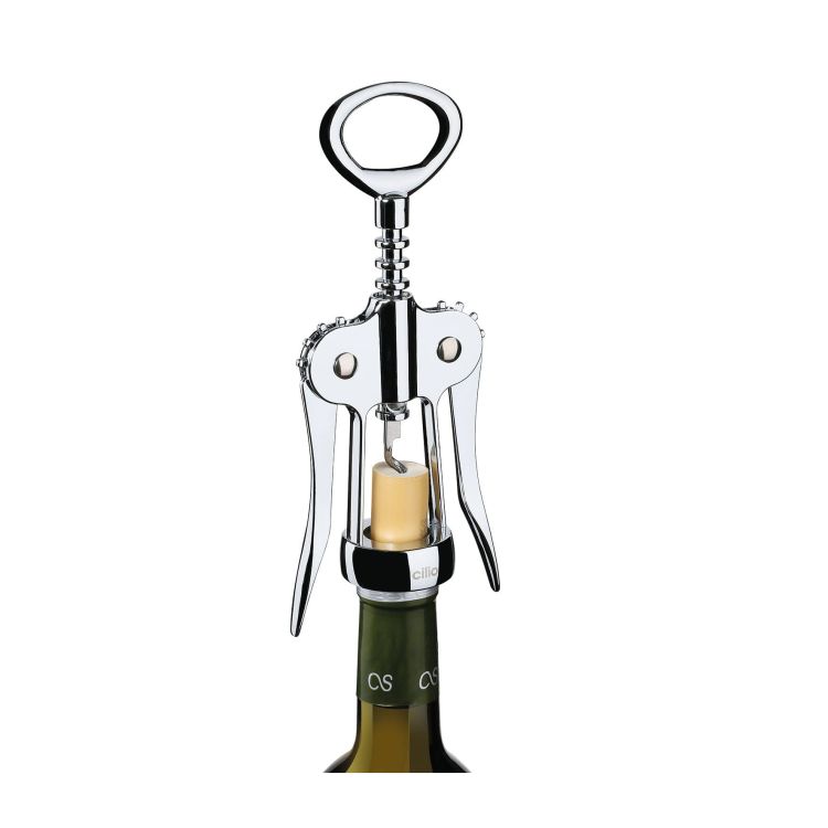 Korkociąg Cilio Vino skrzydłowy, 17,5 cm, stal nierdzewna