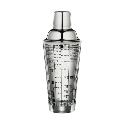 Shaker Cilio z przepisami, szkło/stal nierdzewna 0,4 l