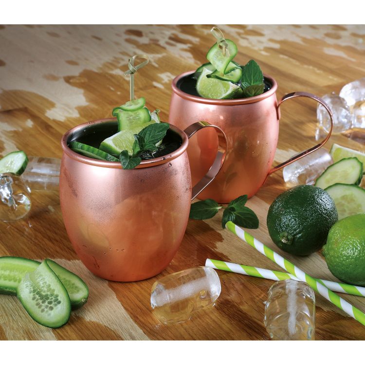 Kubek Cilio Moscow Mule do Moscow Mule, stal nierdzewna/miedź, 0,5 l, śred. 9,5 x 9,5 cm