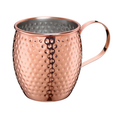 Kubek Cilio Moscow Mule do Moscow Mule, stal nierdzewna/miedź, 0,5 l, śred. 9,5 x 9,5 cm, młotkowany