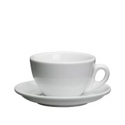 Filiżanka Cilio Roma do cappuccino, ze spodkiem, 0,1 l, biała