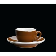 Filiżanka Cilio Roma do espresso, ze spodkiem, 0,05 l, brąz