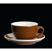 Filiżanka Cilio Roma do cappuccino, ze spodkiem, 0,1 l, brąz