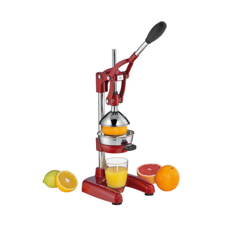 Wyciskacz Cilio Amalfi do cytrusów, 18x23x43 cm, czerwony błyszczący