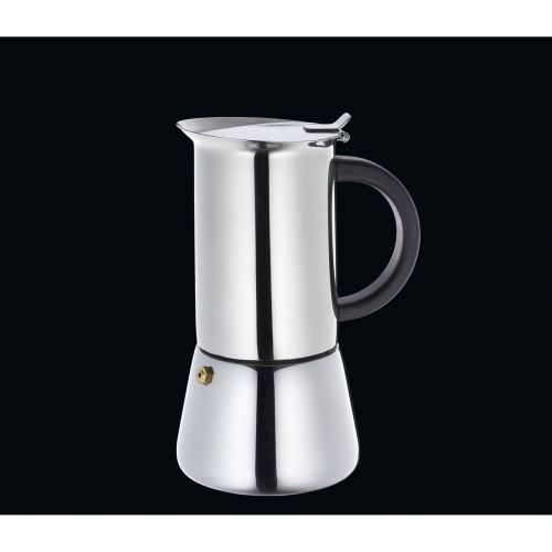 Kafeteria Cilio Rigoletto stalowa, śred. 10,5x20 cm, 6 filiżanek