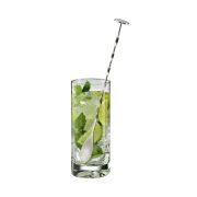Łyżeczka Cilio koktajlowa z tłuczkiem skręcona, stal nierdzewna, 25 cm