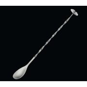 Łyżeczka Cilio koktajlowa z tłuczkiem skręcona, stal nierdzewna, 25 cm