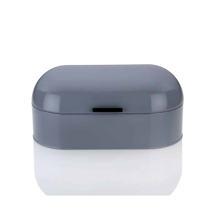 Chlebak Kela Frisco metalowy, 44x21,5 cm, szary