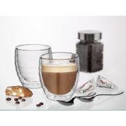 Szklanka Kela Cesena do cappuccino o podwójnych ściankach, śred. 8 x 8,5 cm, 0,2 l