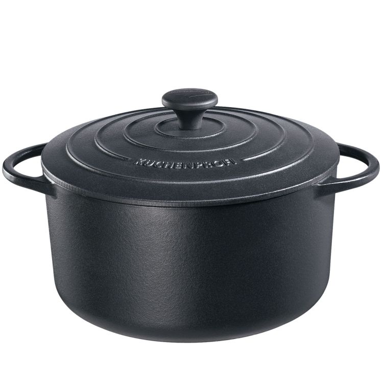 Garnek Küchenprofi Provence do zapiekania, 6,6 l, śred. 28 cm, czarny