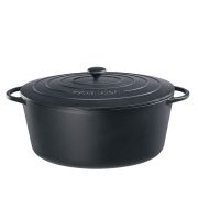 Garnek Küchenprofi Provence do zapiekania, owalny, 12,5 l, dł. 40 cm, czarny