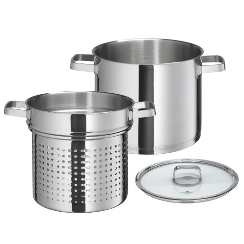 Garnek Kuchenprofi SAN REMO z wkładem do makaronu, 7,0 l, śred. 22 x 27 cm, stal nierdzewna