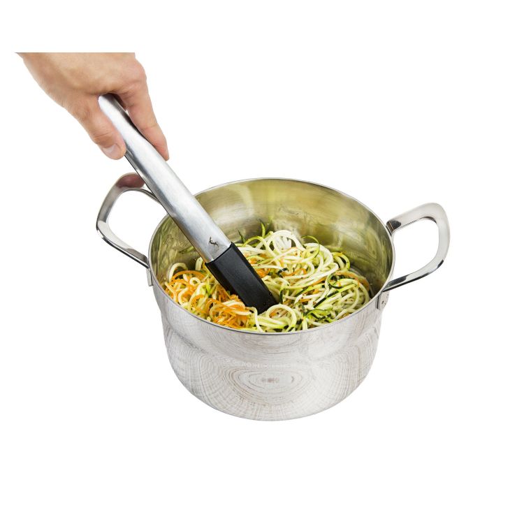 Szczypce Lurch Tango do patelni z powłoką nieprzywierającą, stal nierdzewna/silikon, 30 cm
