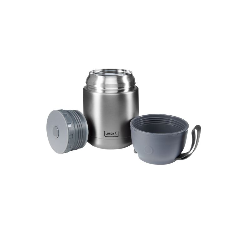 Stalowy Lurch termos obiadowy, 0,48 l, szary metaliczny