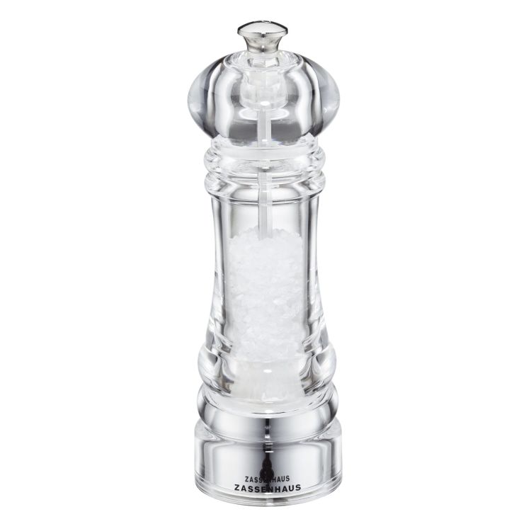 Zestaw Zassenhaus Berlin 2 młynków do soli i pieprzu, akrylowe 18 cm
