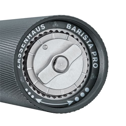 Młynek Zassenhaus Barista do kawy, śred. 4,5 x 19 cm, 23 g, aluminium/stal nierdzewna, czerń grafitowa