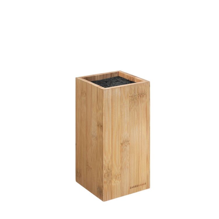 Bambusowy Zassenhaus Eco Line blok na noże, 12x12x23 cm