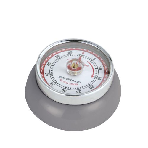 Timer Zassenhaus Speed mechaniczny, śred. 7x3 cm, szary