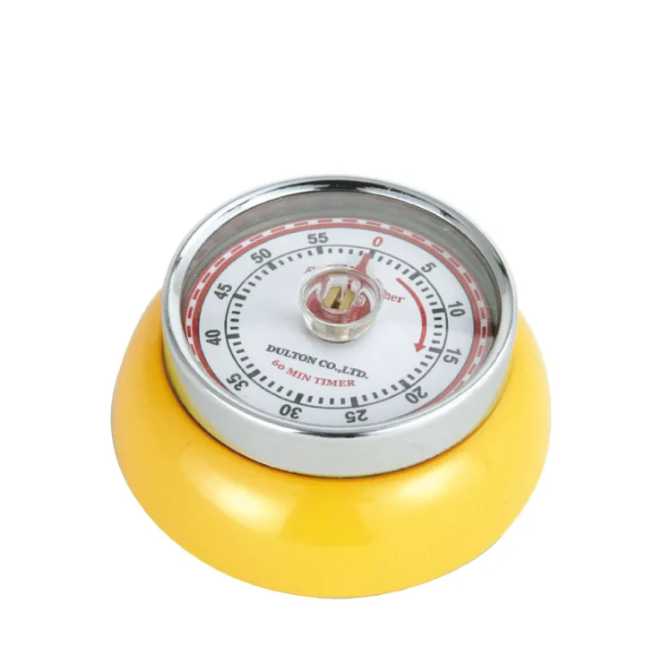 Timer Zassenhaus Speed mechaniczny, śred. 7x3 cm, żółty