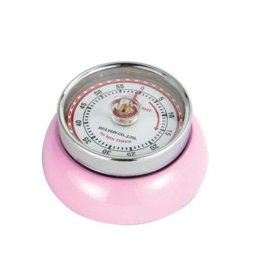 Timer Zassenhaus Speed mechaniczny, śred. 7x3 cm, różowy