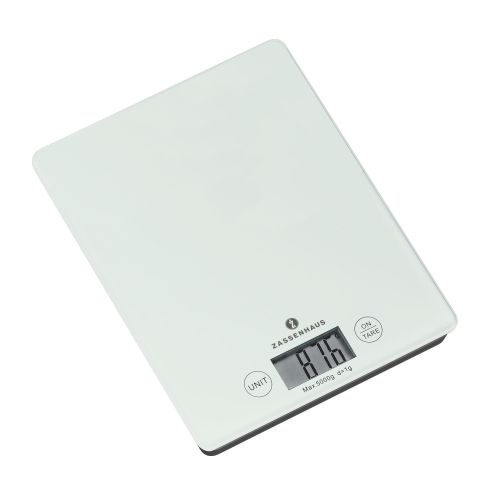Waga Zassenhaus Balance elektroniczna, 16,5x21,5 cm, biała