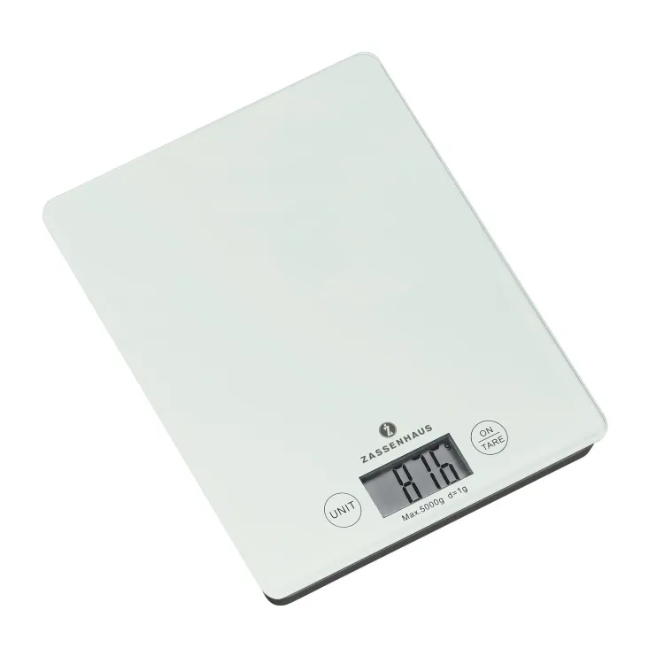 Waga Zassenhaus Balance elektroniczna, 16,5x21,5 cm, biała