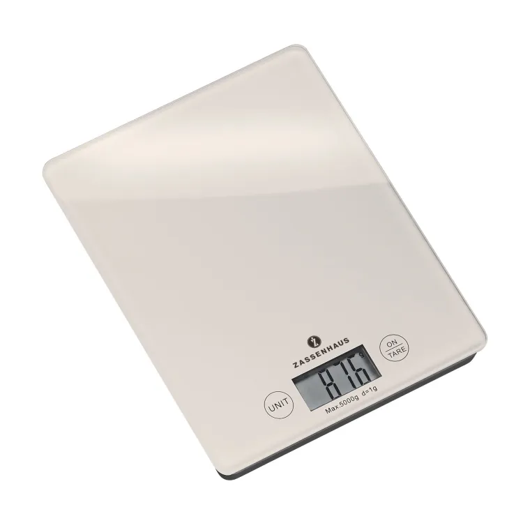 Waga Zassenhaus Balance elektroniczna, 16,5x21,5 cm, biała