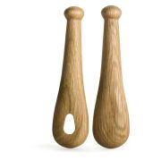 Dębowe Sagaform Nature łyżki do sałaty, 24 cm