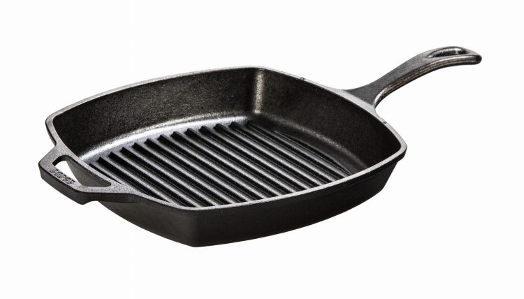 Patelnia żeliwna grillowa kwadratowa 26 cm / Lodge
