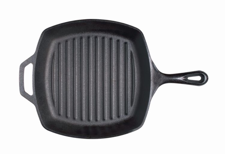 Patelnia żeliwna grillowa kwadratowa 26 cm / Lodge