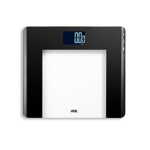 Waga łazienkowa obliczająca BMI ADE Linette, do 180 kg, 33 x 30 cm, czarna