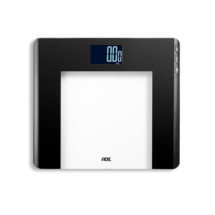 Waga łazienkowa obliczająca BMI ADE Linette, do 180 kg, 33 x 30 cm, czarna