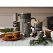 Talerz Sagaform Coffee, czerwony, ceramika, śred. 20 cm